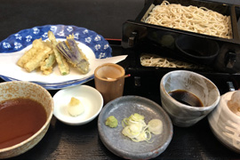 穴子と野菜の天せいろ