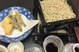 いかと夏野菜の天せいろ