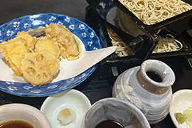 いかと野菜の天せいろ