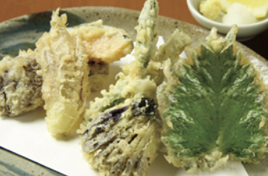季節の野菜の天ぷら